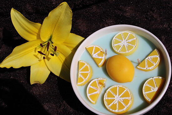 Dekoratīva svece Citrons